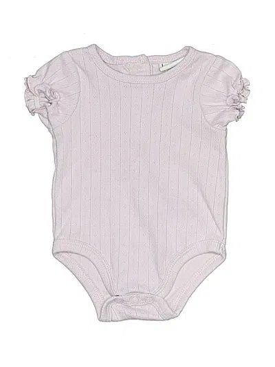 Pre-owned Nicole Miller Babies' Short Sleeve Onesie In Purple