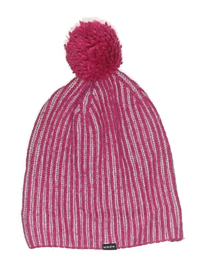 Pre-owned Athleta Beanie Hat In Pink