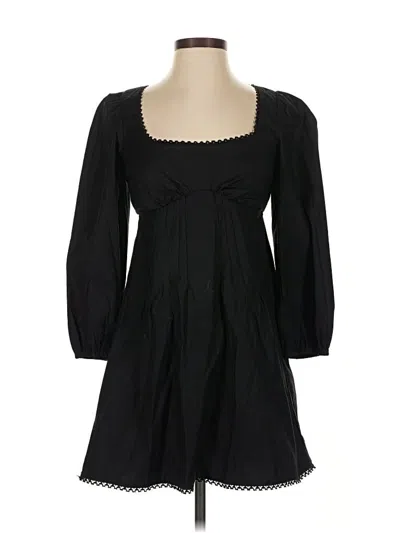 Pre-owned Reformation Casual Dress In Black