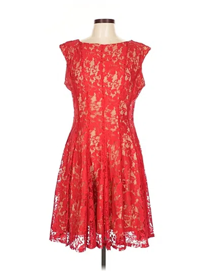 Pre-owned Julian Taylor Cocktail Dress In Red