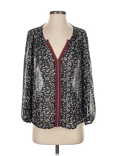 Pre-owned Velvet By Graham & Spencer 3/4 Sleeve Blouse In Blue