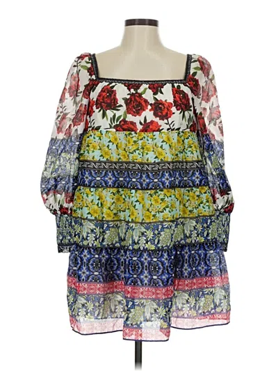 Pre-owned Alice And Olivia Alice + Olivia Casual Dress In Blue