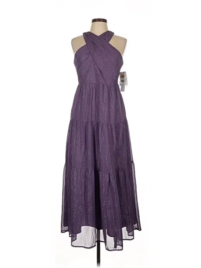 Pre-owned Nicole Miller Cocktail Dress In Purple