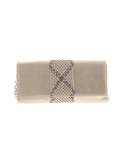 Pre-owned White House Black Market Clutch In Gold