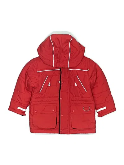 Pre-owned Hanna Andersson Kids' Snow Jacket In Red