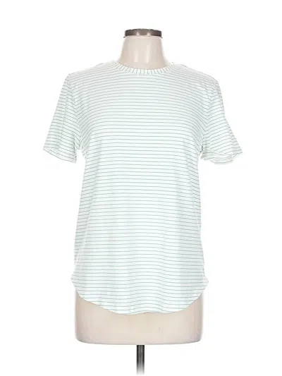 Pre-owned Lululemon Athletica Short Sleeve T-shirt In White
