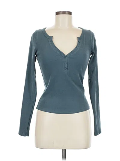 Pre-owned Hollister Cardigan Sweater In Blue