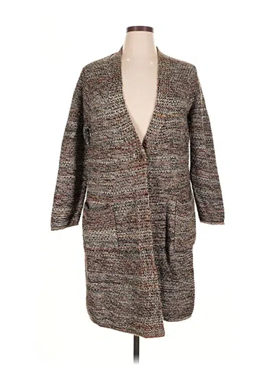 Pre-owned Jjill Coat In Gray