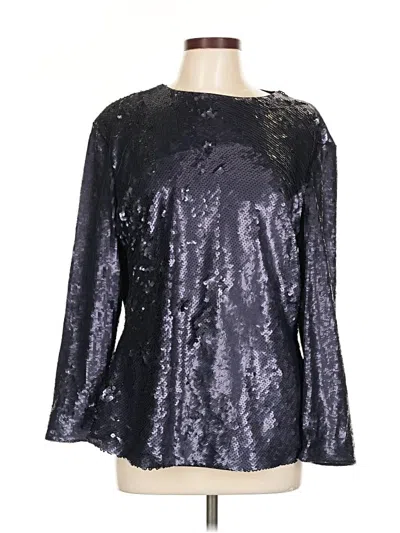 Escada Long Sleeve Blouse In Blue