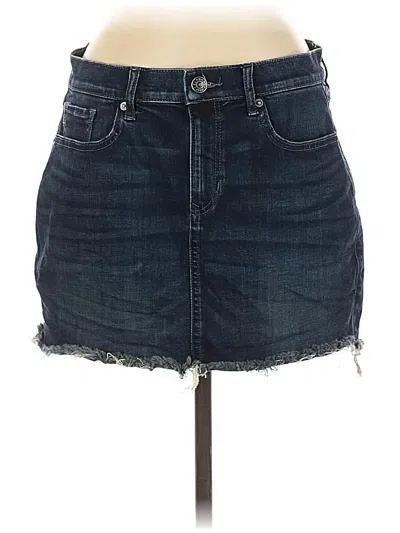 Pre-owned Express Denim Skirt In Blue