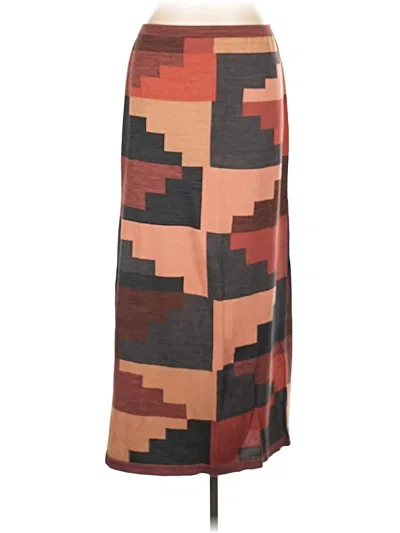 Pre-owned Peruvian Connection Casual Skirt In Brown