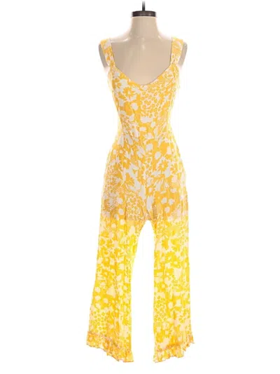 Pre-owned Faithfull The Brand Jumpsuit In Yellow