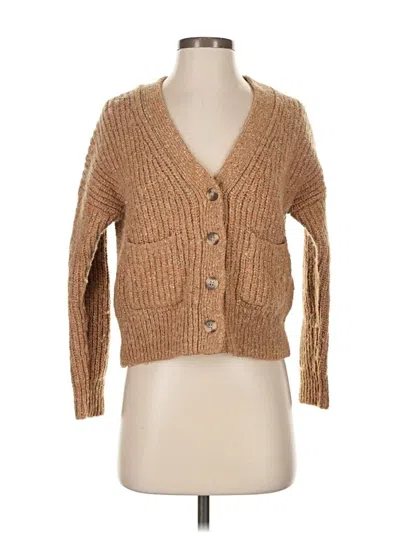 Pre-owned Madewell Cardigan Sweater In Brown