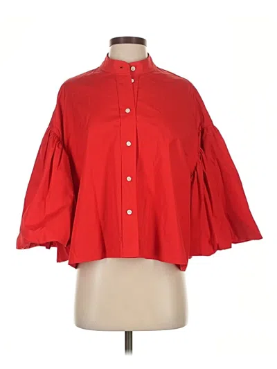 Pre-owned Cos 3/4 Sleeve Blouse In Red