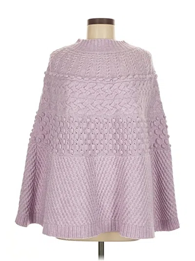 Pre-owned Talbots Poncho In Purple