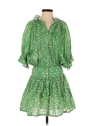 Pre-owned Juliet Dunn Casual Dress In Green