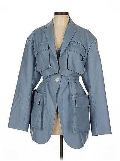 Pre-owned Patchwork Trenchcoat In Blue
