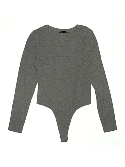 Pre-owned Black Tape_ Bodysuit In Gray