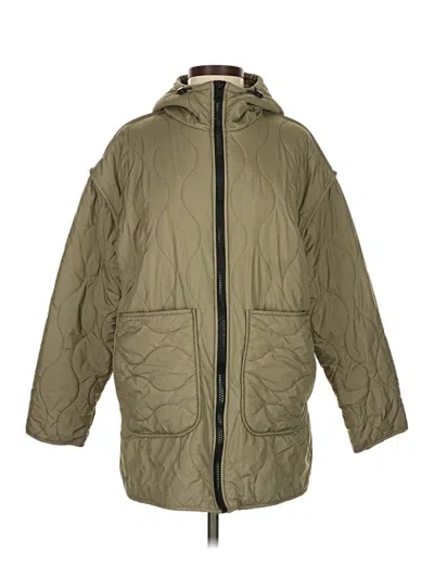 Pre-owned Zara Coat In Green