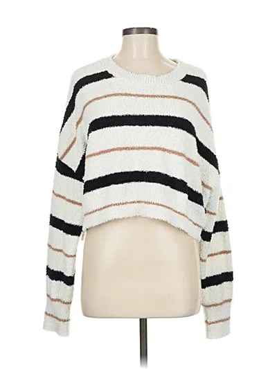 Pre-owned Altar'd State Pullover Sweater In White