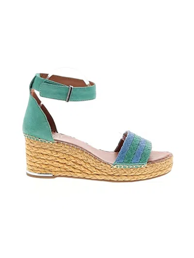 Pre-owned Franco Sarto Wedges In Blue