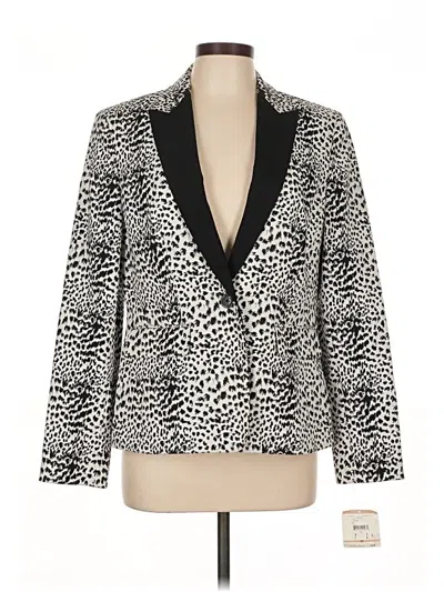 Pre-owned Anne Klein Blazer Jacket In White