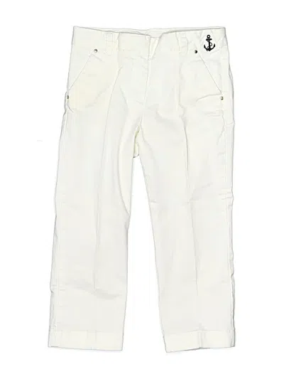 Pre-owned Crewcuts Kids' Casual Pants In White
