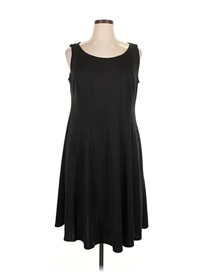 Pre-owned Perceptions Casual Dress In Black