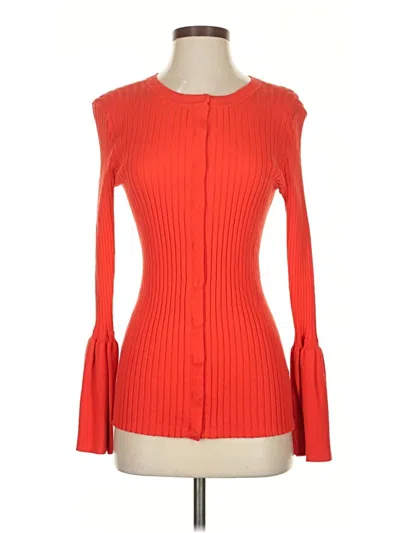 Pre-owned Cabi 3/4 Sleeve T-shirt In Red