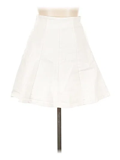 Pre-owned Glam Formal Skirt In White