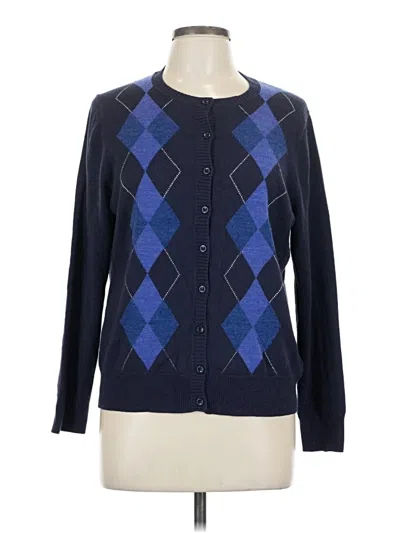 Pre-owned Croft & Barrow Cardigan Sweater In Blue