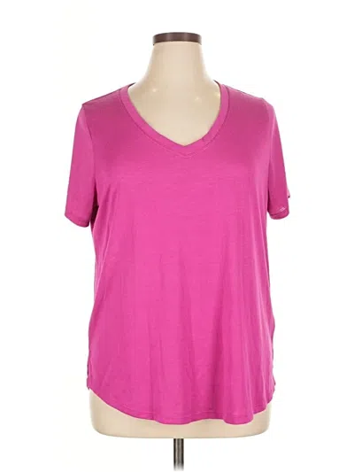 Pre-owned Athleta Short Sleeve T-shirt In Pink