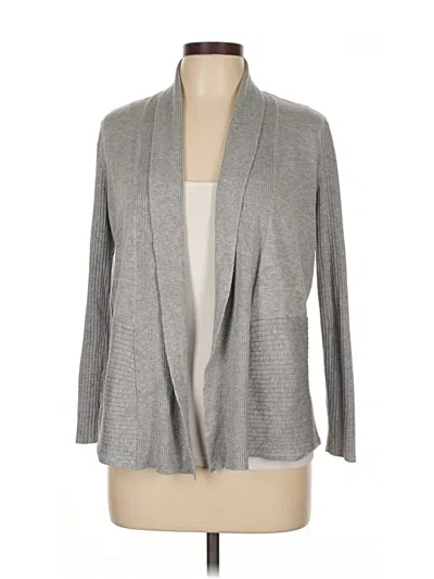 Pre-owned 89th & Madison Cardigan Sweater In Gray