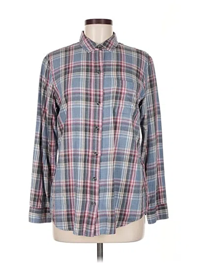 Pre-owned Marine Layer Long Sleeve Button Down Shirt In Black