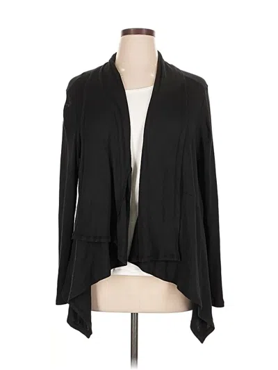 Pre-owned Talbots Cardigan Sweater In Black