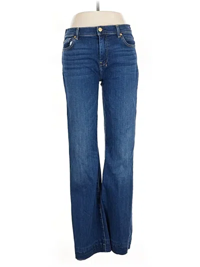 Pre-owned 7 For All Mankind Jeans In Blue