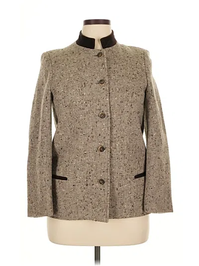 Pre-owned Saks Fifth Avenue Wool Coat In Brown