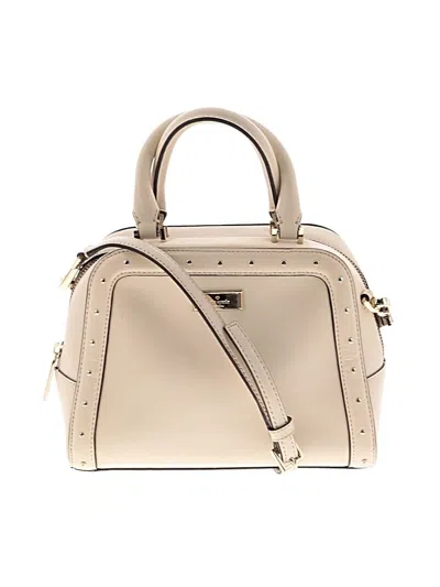 Pre-owned Kate Spade New York Leather Satchel In White