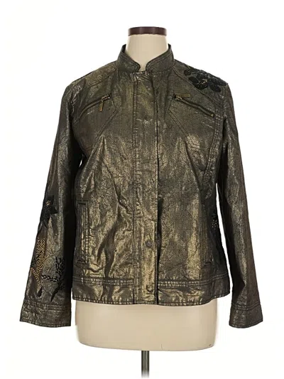 Pre-owned Chico's Jacket In Gold
