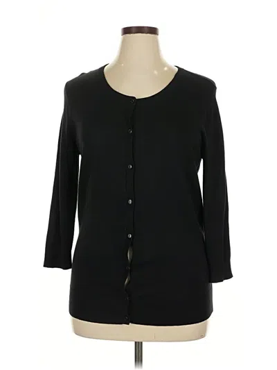 Pre-owned Susina Cardigan Sweater In Black