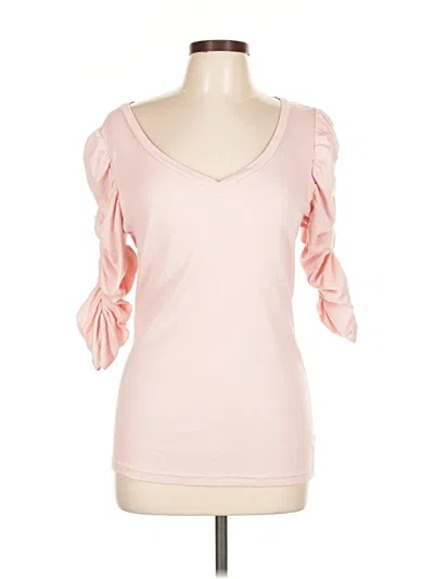 Pre-owned Gap 3/4 Sleeve T-shirt In Pink