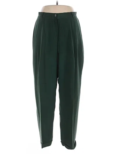 Pre-owned Jones New York Silk Pants In Green