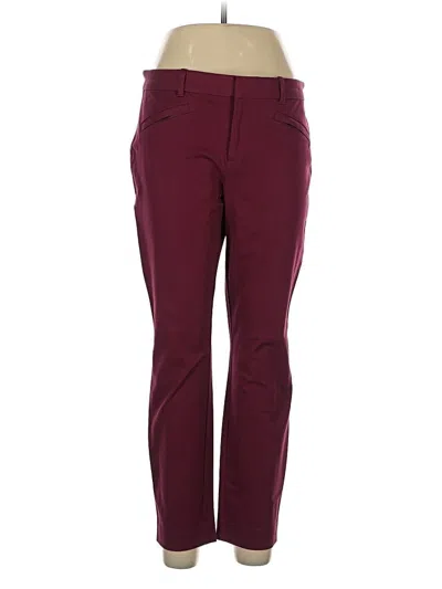 Pre-owned Gap Active Pants In Burgundy
