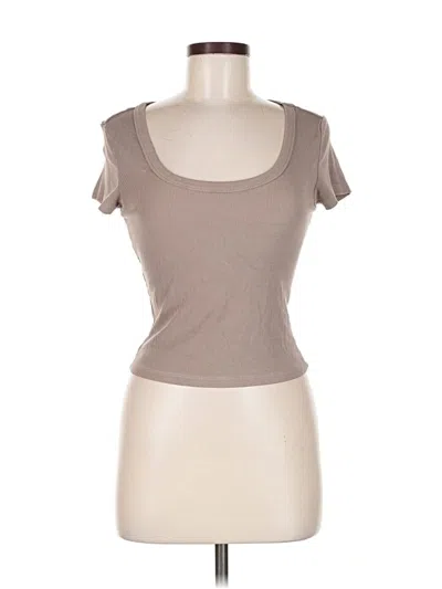Pre-owned Gypsy & Jade Short Sleeve T-shirt In Brown