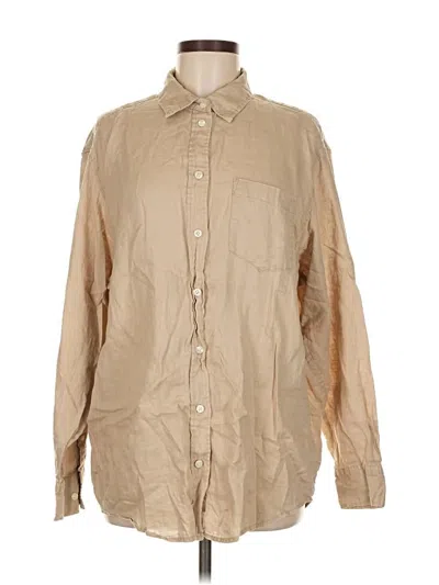 Pre-owned Gap Long Sleeve Button Down Shirt In Brown