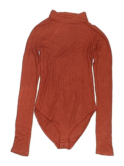 Pre-owned Intimately By Free People Bodysuit In Orange