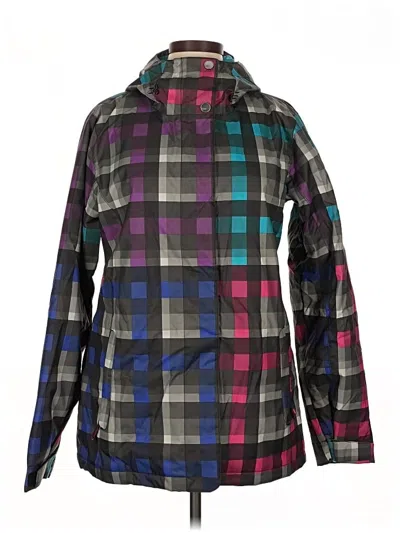 Pre-owned Roxy Windbreaker Jacket In Purple