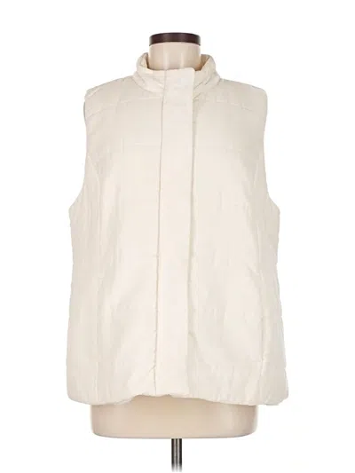 Pre-owned Jjill Vest In White