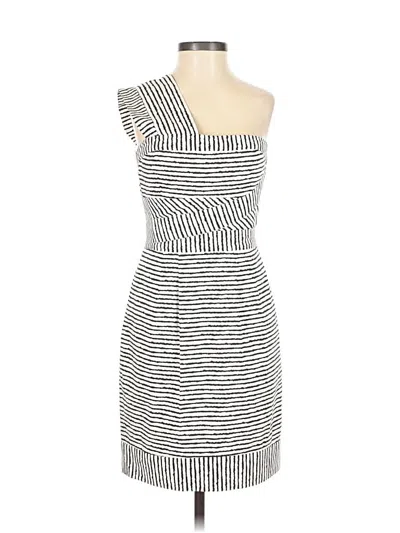 Pre-owned Bcbgmaxazria Cocktail Dress In White