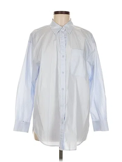 Pre-owned Banana Republic Factory Store Long Sleeve Button Down Shirt In Blue